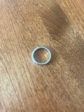 Coach plain silver ring Size 7